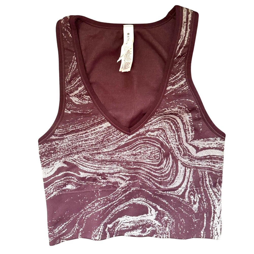 Athleta Aurora Seamless Shine Crop Tank Top Size XS